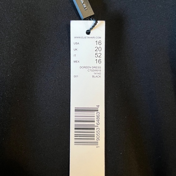 Elie Tahari Doreen Ladder Stitch-Inset Dress - Picture 5 of 5